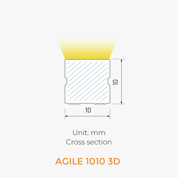 Agile 3D Neon dimension / 3D view