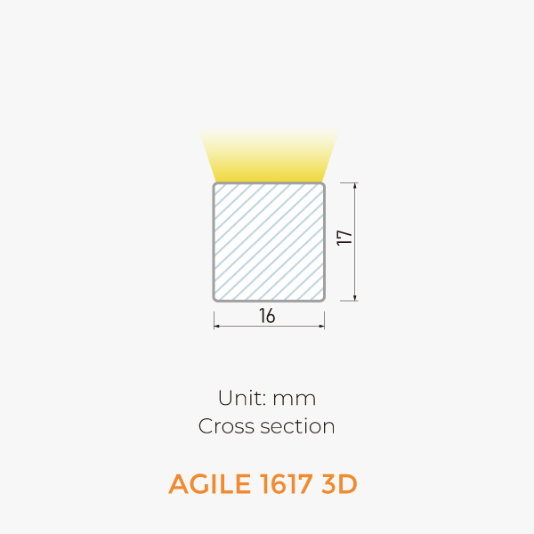 Agile 3D Neon dimension / 3D view