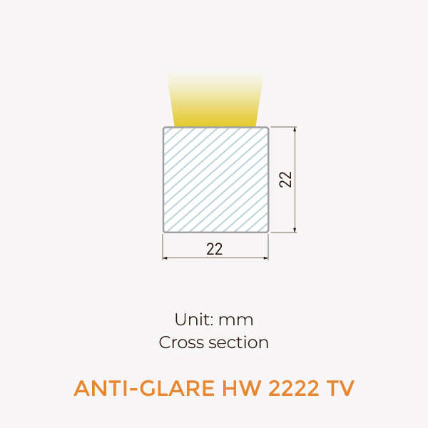 Anti-glare Neon dimension / 3D view