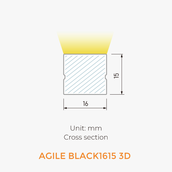 Black Neon dimension / 3D view