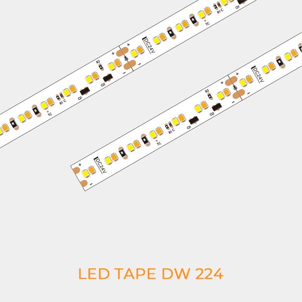 Dim to Warm LED Strip dimension / 3D view