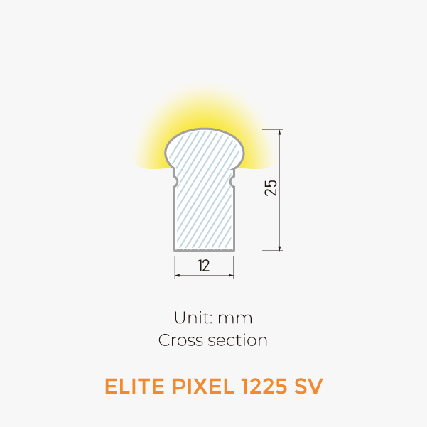Pixel Neon dimension / 3D view