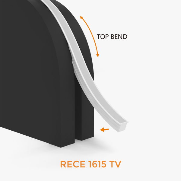 Recessed Neon dimension / 3D view