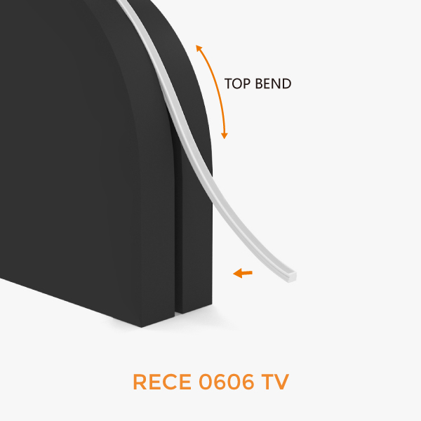 Recessed Neon dimension / 3D view