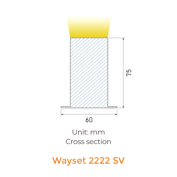 Wayset In-ground dimension / 3D view