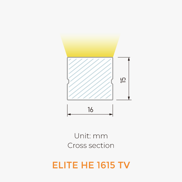 High Efficiency Neon dimension / 3D view